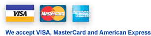 Visa, Master Card, AMEX